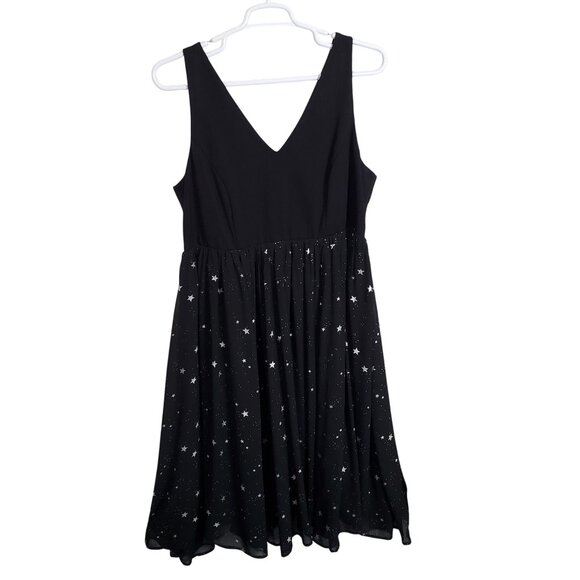 Torrid Size 20 Dress Long Midi Starry Chiffon Dark Princess Fairy Whimsigoth - Picture 2 of 10